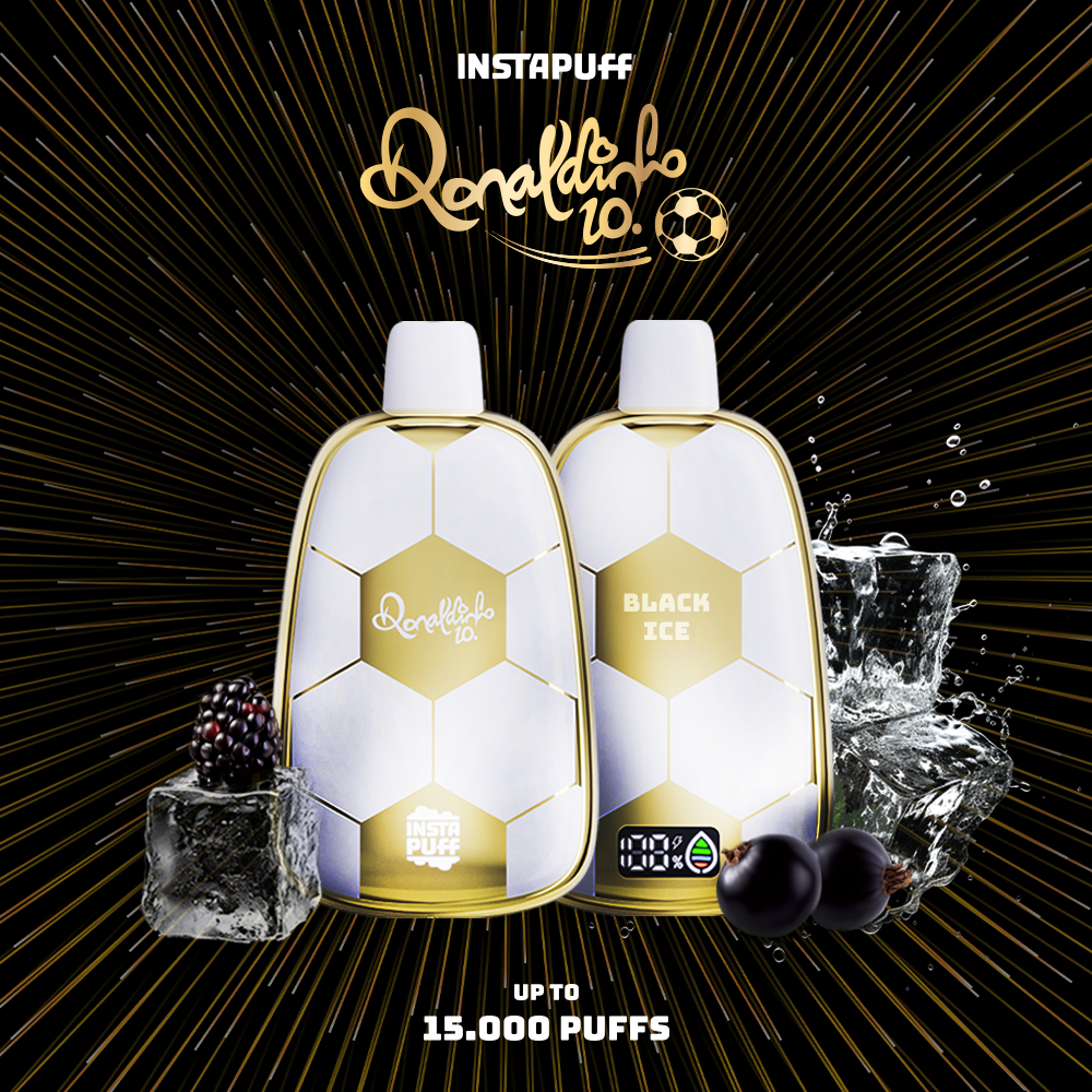 Ronaldinho Instapuff - Black ice Bigmo Vapes Ronaldinho Instapuff - Black ice Bigmo Vapes