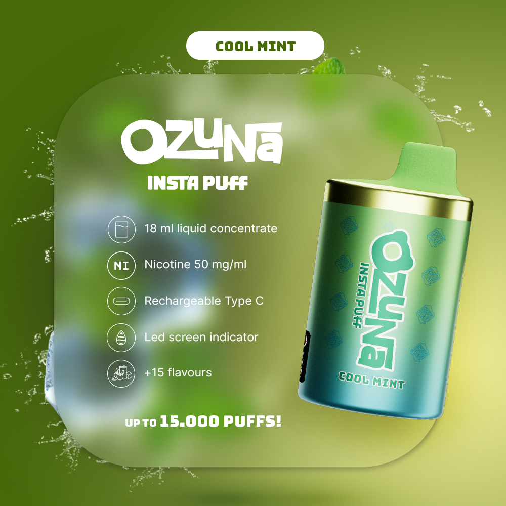 Ozuna Instapuff - Cool Mint  Bigmo Vapes