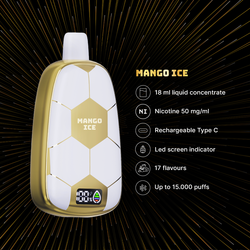 Ronaldinho Instapuff - Mango Ice Bigmo Vapes Ronaldinho Instapuff - Mango Ice Bigmo Vapes