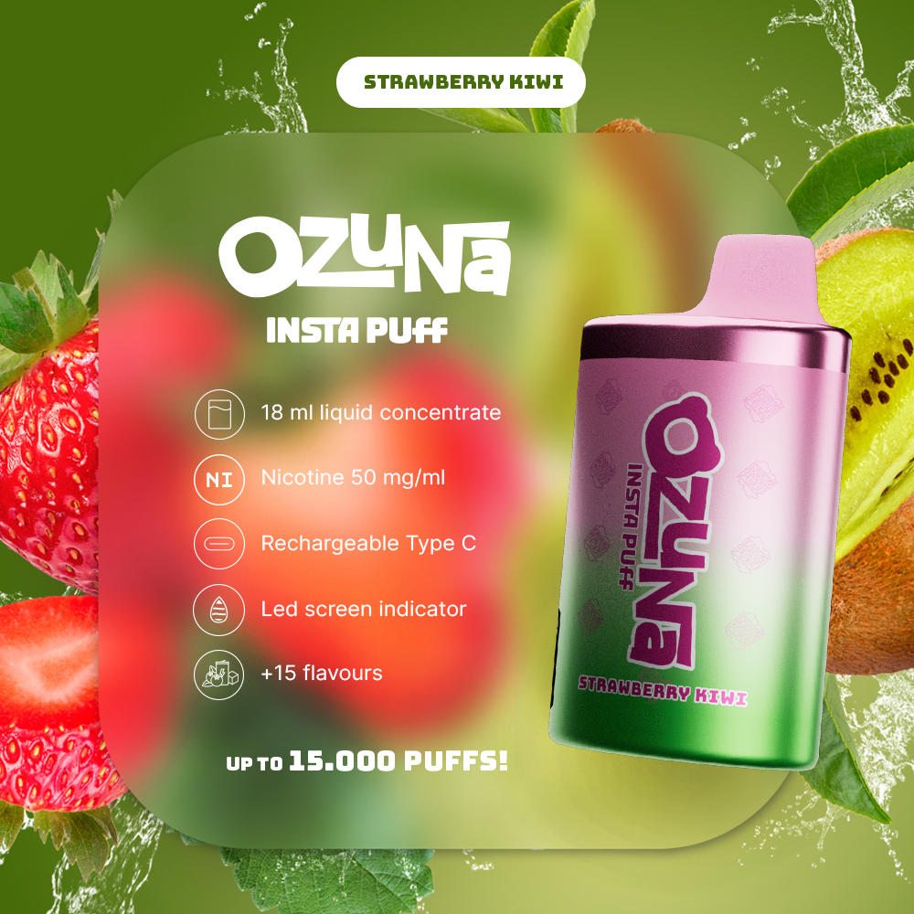 Ozuna Instapuff - Strawberry Kiwi – Bigmo Vapes