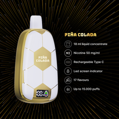 Ronaldinho Instapuff - Pia Colada Bigmo Vapes Ronaldinho Instapuff - Pia Colada Bigmo Vapes